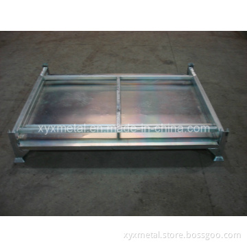 Collapsible Warehouse Foldable Metal Storage Stackable Cage
